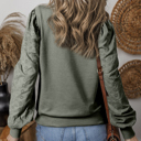  Valerie Solid Patchwork Sleeve Sweatshirt