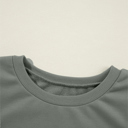  Valerie Solid Patchwork Sleeve Sweatshirt