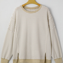  Vanessa Knit Ribbed Trim Long Sleeve PLUS Top