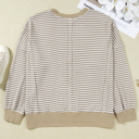 Vanessa Knit Ribbed Trim Long Sleeve PLUS Top
