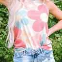 Pink Large Veda Floral Sleeveless Top