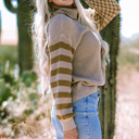  Vera Waffle Knit Turtleneck Sweater