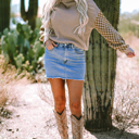  Vera Waffle Knit Turtleneck Sweater