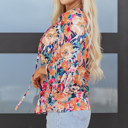  Verakina Flare Sleeve Tied Blouse