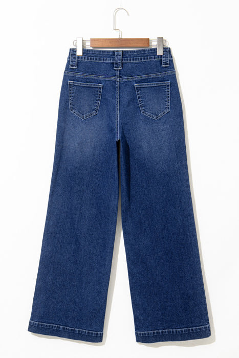 Victoria Wide Leg Pocketed High Waist Jeans
