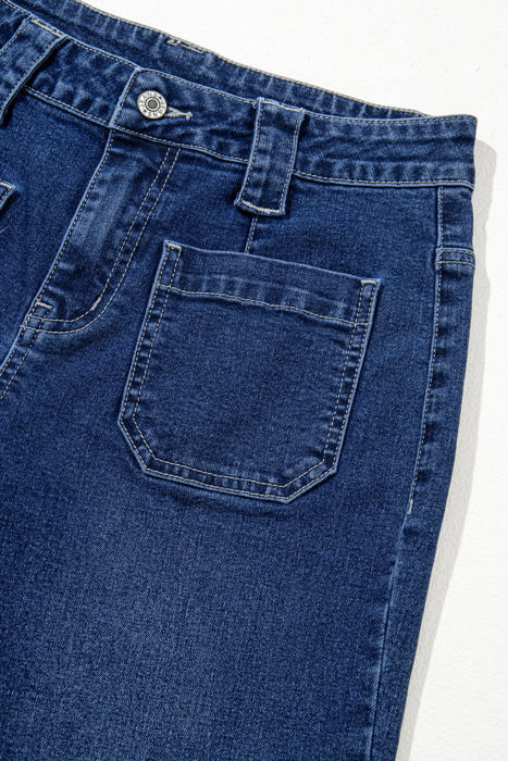 Victoria Wide Leg Pocketed High Waist Jeans