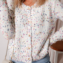  Vienna Rhinestone Decor Confetti Sweater