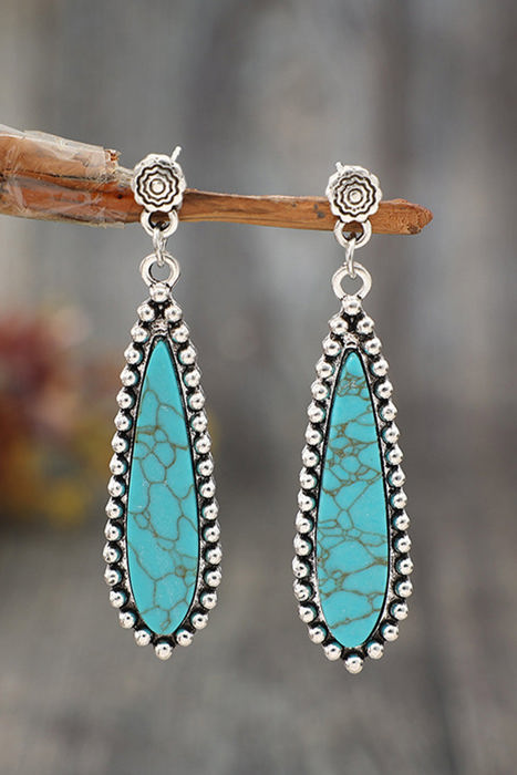 Vintage Bohemian Turquoise Earrings