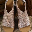  Vintage Floral Hollowed Platform Sandals
