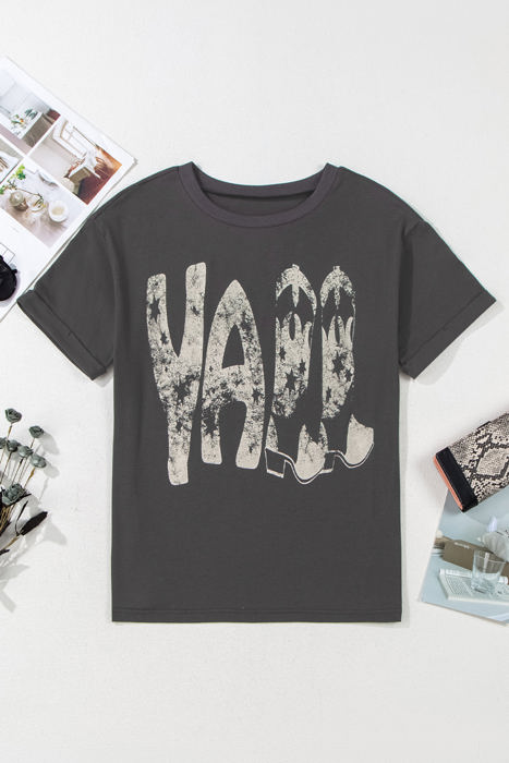 Vintage Yall Cowboy Boots Graphic Tee