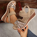  Violet Criss Cross Platform Sandals