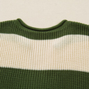  Violet Stripe Colorblock Notched PLUS Sweater