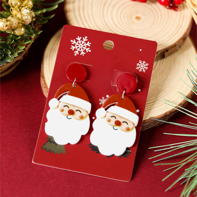Violeta Father Christmas Dangle Earrings