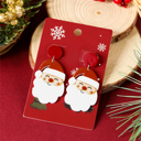  Violeta Father Christmas Dangle Earrings