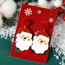  Violeta Father Christmas Dangle Earrings