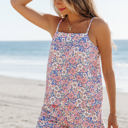  Virginia Floral Spaghetti Straps Tank Top and Shorts Set