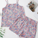  Virginia Floral Spaghetti Straps Tank Top and Shorts Set