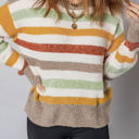  Vivian Stripe Crew Neck Sweater