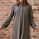  Viviana Taupe Waffle Knit Shirt