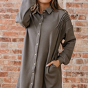 Viviana Taupe Waffle Knit Shirt