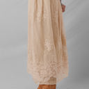  Vivienne Embroidered Mesh Overlay Long Skirt