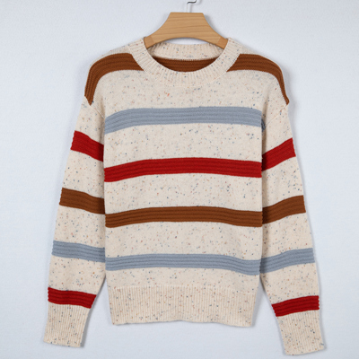 Vivienne Shoulder Heathered Knit Sweater