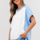  Waverly Exposed Seam Crew Neck Top