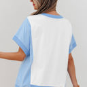  Waverly Exposed Seam Crew Neck Top