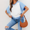  Waverly Exposed Seam Crew Neck Top