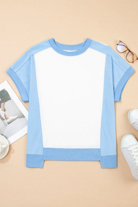 Waverly Exposed Seam Crew Neck Top