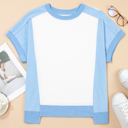  Waverly Exposed Seam Crew Neck Top