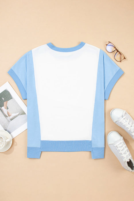 Waverly Exposed Seam Crew Neck Top