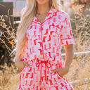 Pink XL Western Cowgirl Boots Pajama Set