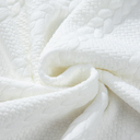  White Cable Textured Loose Plus Size Sweatshirt