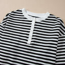  Amara Stripe Oversized Sweatshirt
