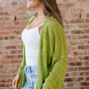  Whitley Crochet Knit Open Cardigan