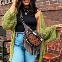  Whitley Crochet Knit Open Cardigan