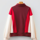  Whitley Patchwork Snap Oversize Hoodie