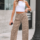  Winnie Print Straight Loose Jeans