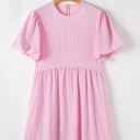  Winona Bubble Sleeve High Waist Mini Dress