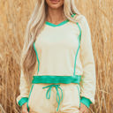  Wren Long Sleeve Pullover and Drawstring Shorts Outfit