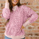  Wrenlee Print Patchwork Sweatshirt