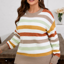  Wrenleigh Colorblock Drop Shoulder PLUS Sweater