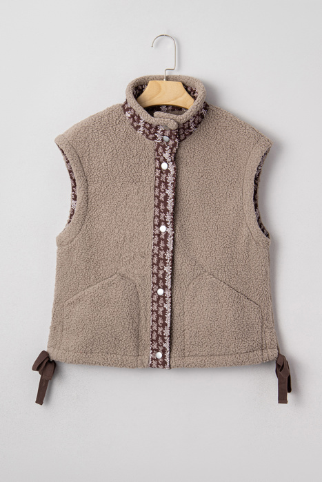Wrenley Bows Sherpa Fleece Vest