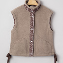 Goat Large Wrenley Bows Sherpa Fleece Vest