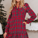 Red XL Wynlyra Sleeve Mini Dress Long Sleeve Top