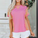  Wynter Patchwork Loose T Shirt