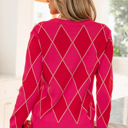  Wynter Pattern Knit Casual Sweater