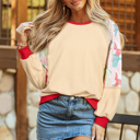  Wynter Sleeve Colorblock Edge Top