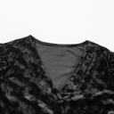  Ximena Sleeve Velvet Mini Dress